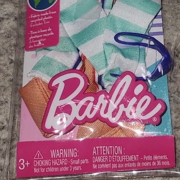 Barbie Fashion Pack, Clothing Set for Ken Doll with Striped 'K' Sweater, Shorts - Picture 2 of 3